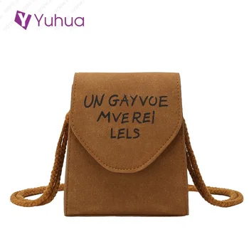 

2020 new fashion women handbags, simple faux suede woman bag, casual korean version shoulder bag, trend messenger bags.