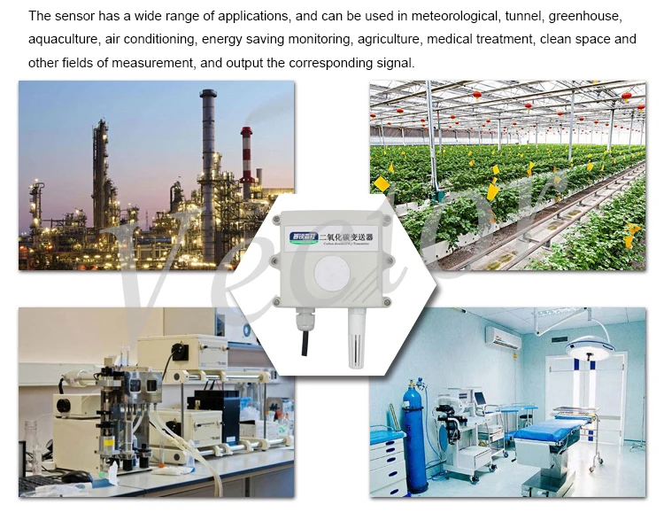 CO2 датчик углекислого газа датчик концентрации газа RS485 теплица моделирования 4-20mA