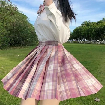 Women Pleated Skirt Bow Knot Summer High Waist Preppy Girls Dance Mini Skirt Cute A Line Harajuku Sexy Japan 5