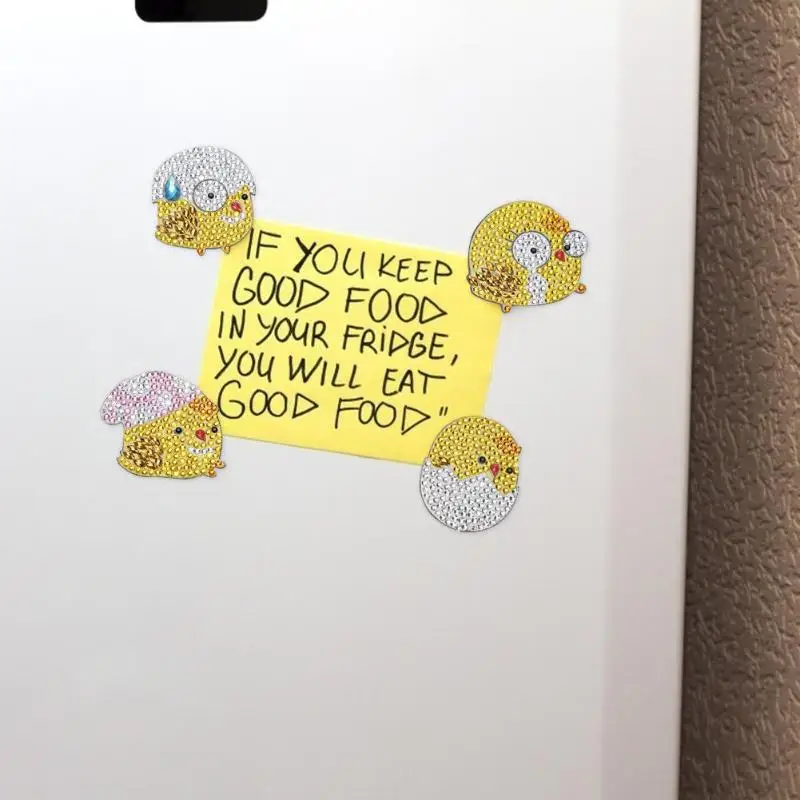 4Pcs-DIY-Full-Drill-Special-Shaped-Chicken-Diamond-Painting-Fridge-Magnet-Sticker-for-Home-Decoration (2)