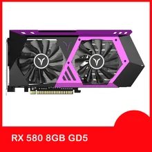 Yeston Radeon RX 580 GPU 8 ГБ GDDR5 256bit игровой настольный компьютер ПК видеокарты Поддержка DVI-D/HDMI PCI-E X16 3,0