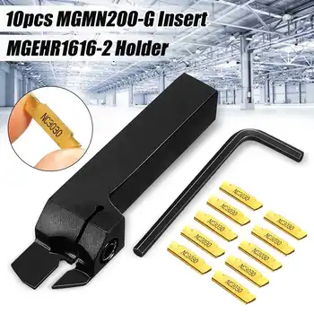 

10x MGMN200 2mm Parting Grooving Insert + MGEHR 1010/1616/2020 Lathe Tool Holder