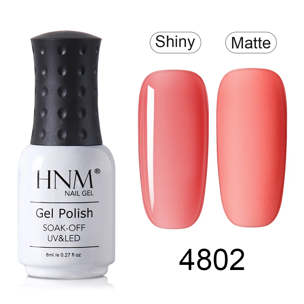 HNM, новинка, 8 мл, французский обнаженный УФ-гель для ногтей Narl Art Soak Off, гибридный лак, светодиодный, Полуперманентная краска, лаковая эмаль - Цвет: 4802