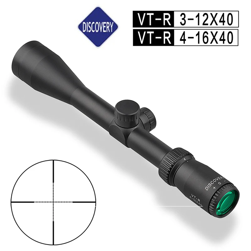 Прицел охотничьей винтовки Discovery VT R 4 16X40 3 12X40 недорогой оптический прицел Mil Dot для