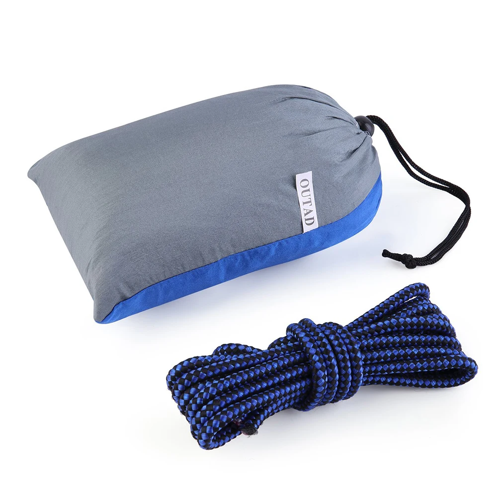 

Newest Outdoor Lightweight Portable Nylon Hammock For Backpacking Camping Survival Garden With 660 Pounds Maximum Capacity