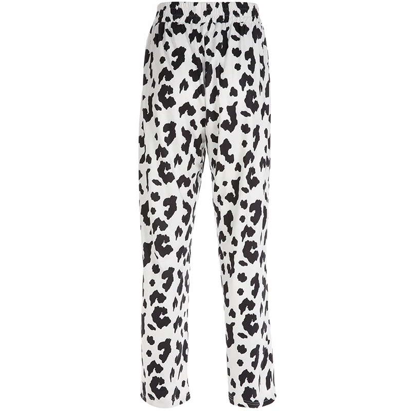 Zebra Animal Printed Elegant Pants Capris High Waist Trousers Ladies Casual Office Pants Women Street wear 