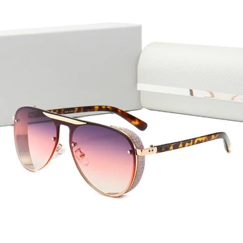 

New Oversized Frame Ladies Brand Sunglasses Women 2020 New Technology Design Pilot Police Sunglasses Travel Shopping Eyewear UV