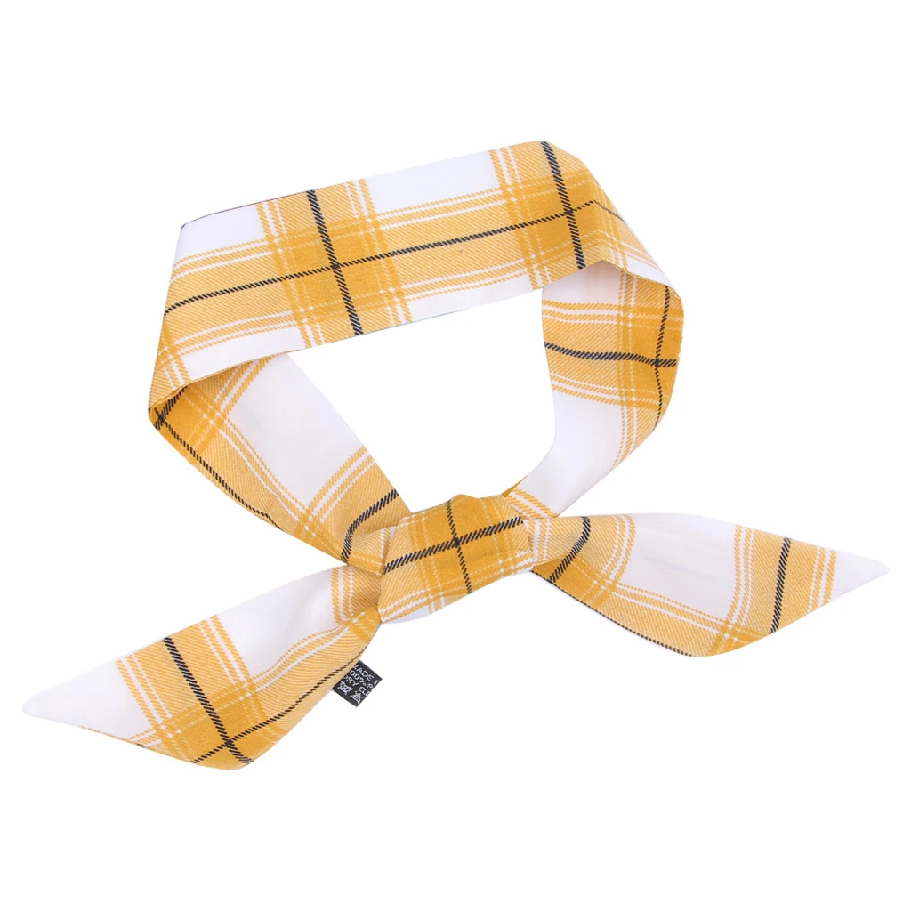 Fashion Women Square Scarf All-match Wraps Elegant Small Vintage Skinny Paid Spring Summer Head Neck Hair Tie Neckerchief 919