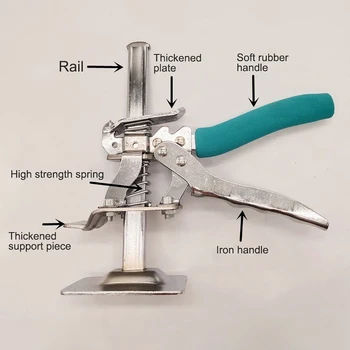 

Auxiliary Floor Height Adjuster Tile Lifting Leveling Device Wall Tile Locator Bricklayer Tiling Tool Clip Spacers Pliers