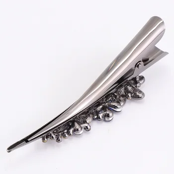 

1Pc Duckbill Clip Rhinestone Studded Hairpin Hair Clip Bobby Pin Hair Styling Barrette Headwear Hair Accessory (Dark Blue)