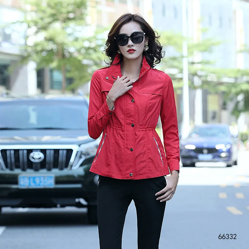 

High Quality 2019 Fashion Windbreaker Jacket Women Coats Long Sleeve Basic Jackets Bomber Slim fit Women's Jacket Female Jackets