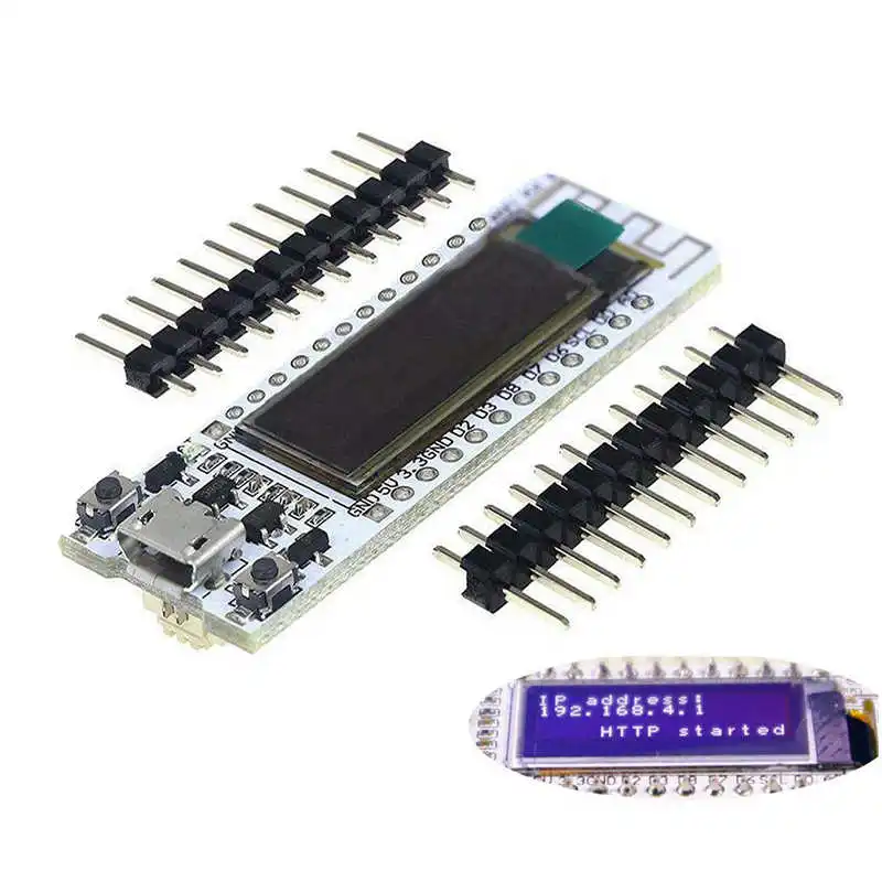 Комплект ESP8266 OLED Wi-Fi 0 91 дюйма синий OLED-дисплей + Bluetooth CP2014 Интернет-макетная плата
