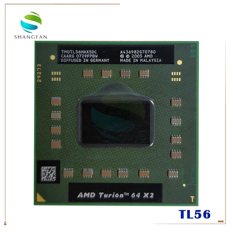AMD Turion 64 X2 Mobile technology TL 56 TL56 1 8 ГГц двухъядерный двухпотоковый ЦПУ процессор TMDTL56HAX5DC