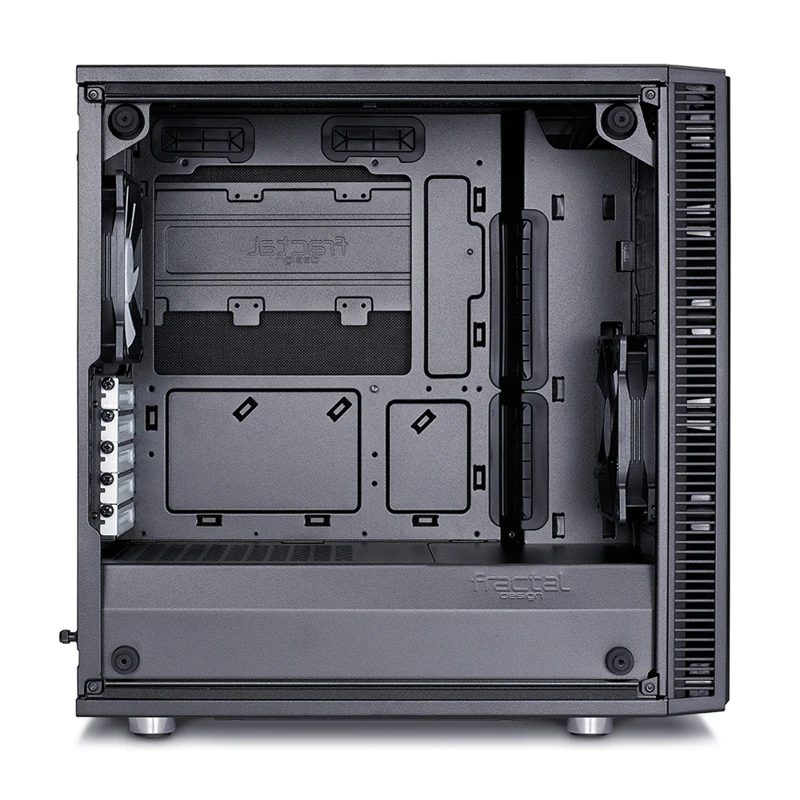 Корпус Fractal Design Define Mini C TG черный без БП mATX 5x120mm 4x140mm 2xUSB3.0 audio bott PSU