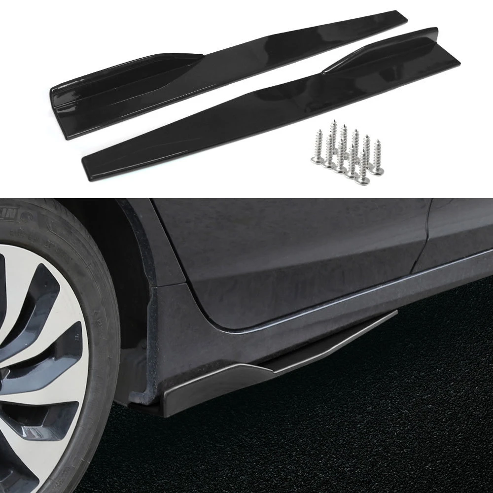 1 Pair Universal Car Side Skirt Rocker 