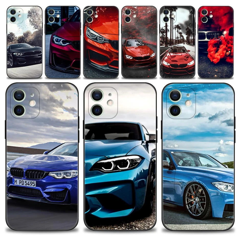 iphone 13 magnetic case Blue Red-Bmw Phone Shell For iPhone 13 12 11 Pro Max Mini XS Max XR X 7 8 Plus 6S 2020 Soft Silicone Case Cover Fundas iphone 13 leather case