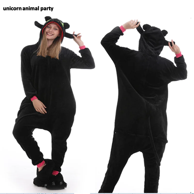 Kigurumi домашняя одежда для женщин и мужчин; пижамы для костюмированной вечеринки; костюм акулы; Onesie Lemur; единорог; мышь; пижамы унисекс; одежда для вечеринок