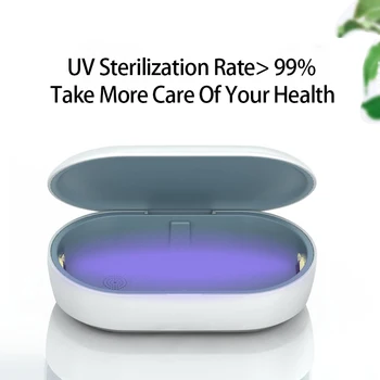 

Robotcube UV & Ozone Sterilization box for Mask Sanitizer Box Disinfection Sterilizing & Phone Charging Wireless Charger