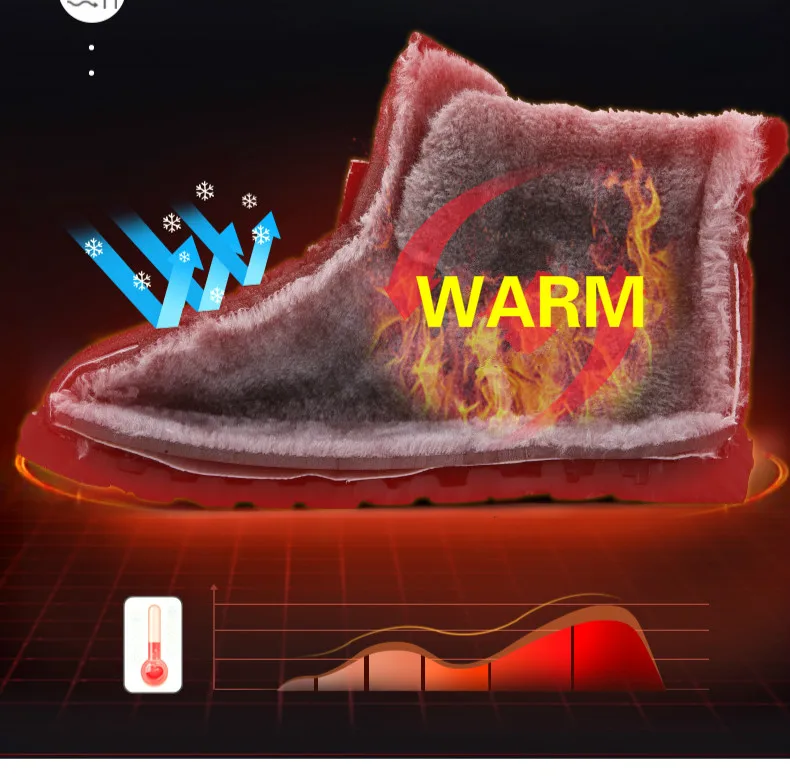 AODLEE Winter Men Shoes Boots Plush Fur Warm Ankle Boots for Men Footwear Waterproof Snow Boots Men Winter Shoes Botas Hombre