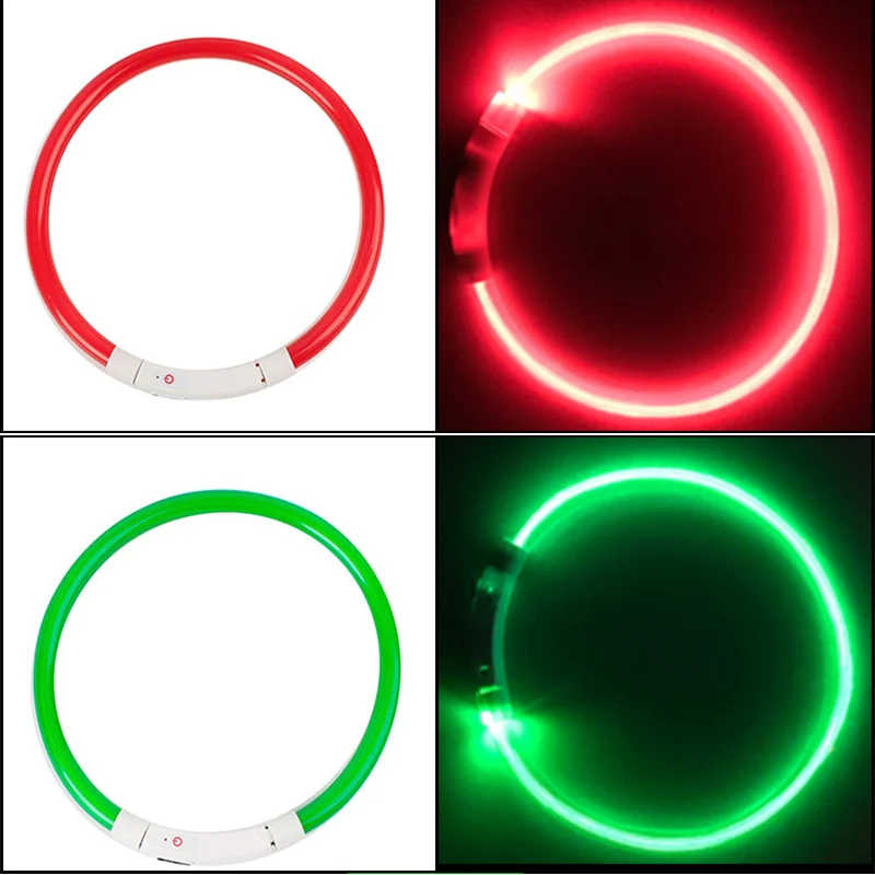 USB Charging Led Dog Collar Anti-Lost/Avoid Car Accident Collar For Dogs Puppies Dog Collars Leads LED Supplies Pet Products dog collar,pet collar