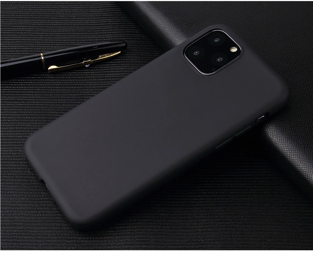 Black Цветной мягкий чехол из ТПУ с изображением Вселенной и Планте для iPhone 7, 6s, 6, 8 Plus, X, матовый чехол для iPhone XR, XS, 11Pro, Max X, Fundas Capa - Цвет: Black