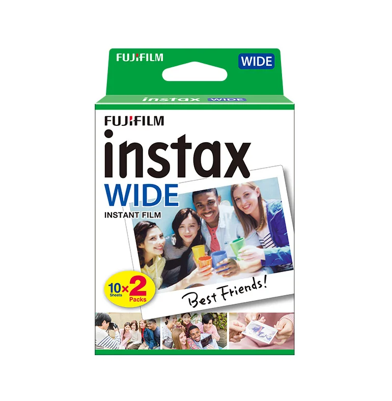 

Polaroid 5-Inch Large Rims Camera Film Paper Double Instax Fuji Mini Photo Paper 20 Per Box