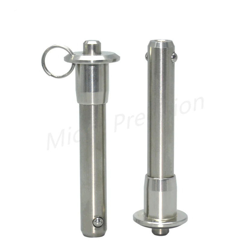 free shippingStainless steel Quick release pin  with lanyard Ball lock pins  diameter 5/6/8/10/12/16/20/25, length 10-100mm