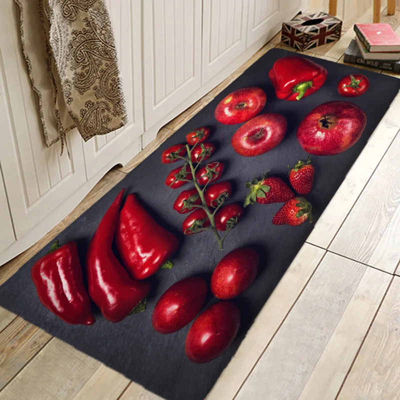 Carpets Door-Mat Floor-Rug Area Bathroom Anti-Slip Entrance Kitchen Hallway Fruit Fresh