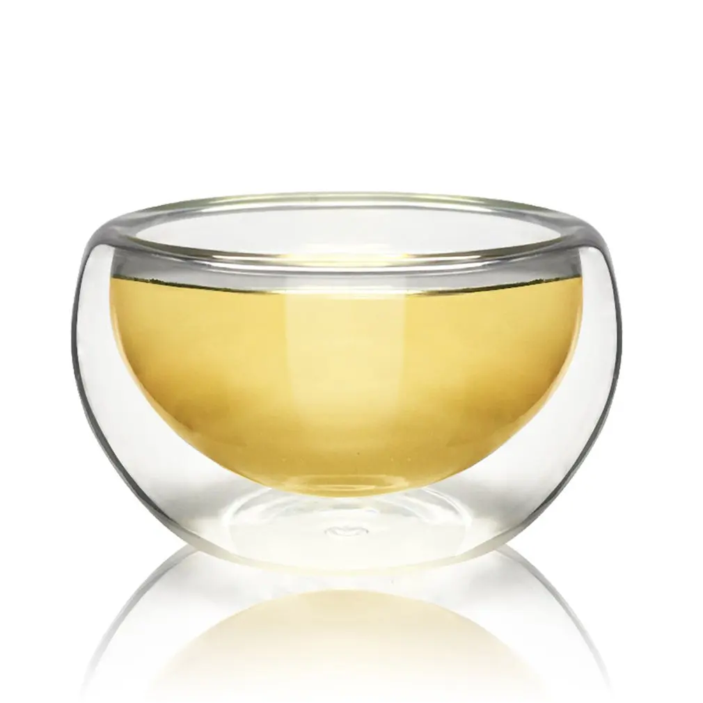 

50ML Heat-resistant Double Layers Glass Tea Cup Wine Coffee Mug Glassware Transparent Drinkware For Home Coffee House