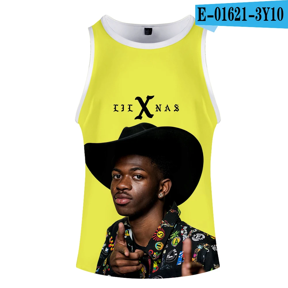 Lil Nas X новые удобные летние топы с 3D принтом и круглым вырезом, модные топы в стиле хип-хоп, крутые уличные топы без рукавов - Цвет: style2