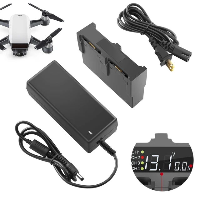 $38.85  Battery Charger for DJI Spark Drone Parallel Fast Charging Hub DJI SPARK 4 in 1 Intelligent Flight 