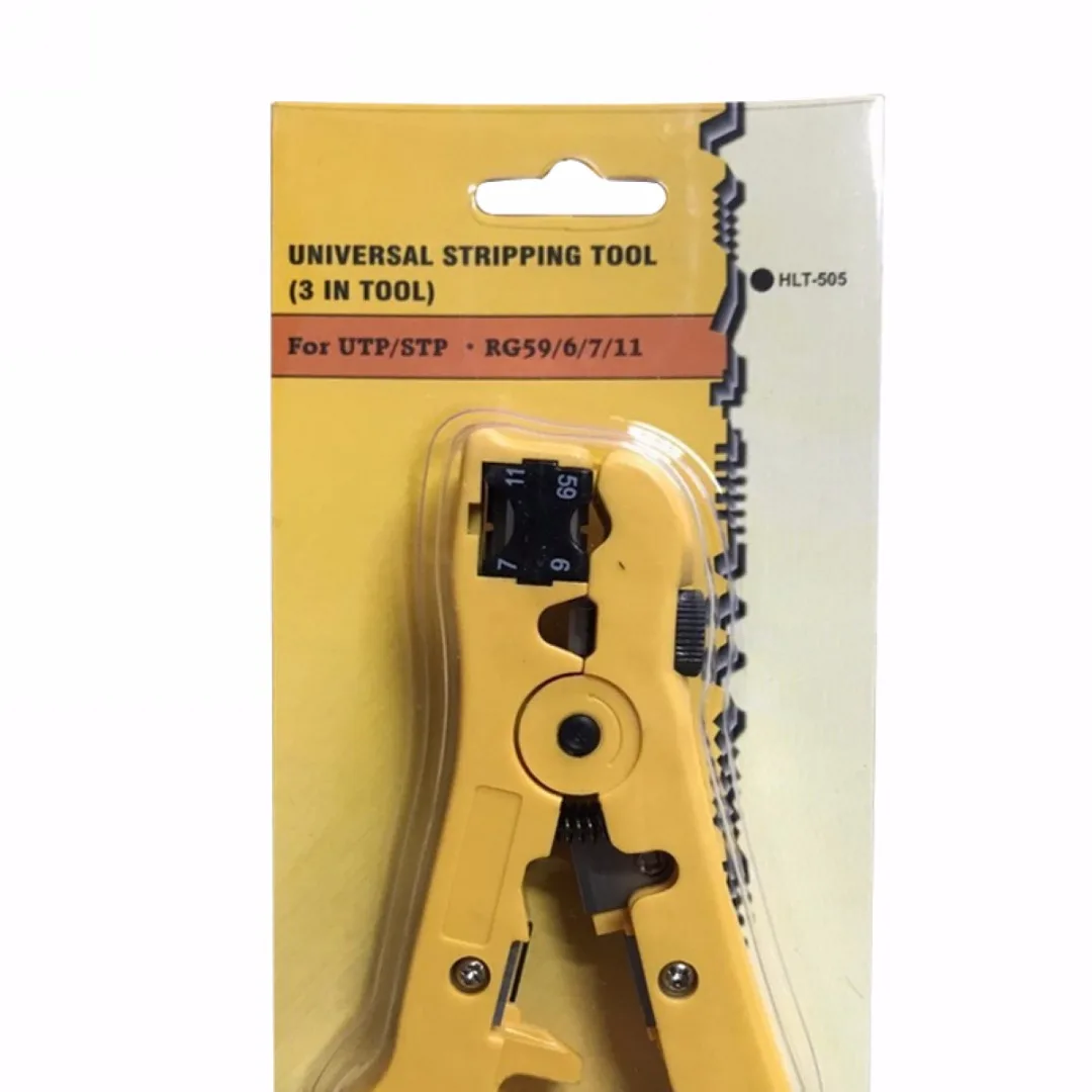 1PC Yellow Rotary Coaxial Cable Wire Cutter Stripping Tool RG59 RG6 RG7 RG11 Stripper