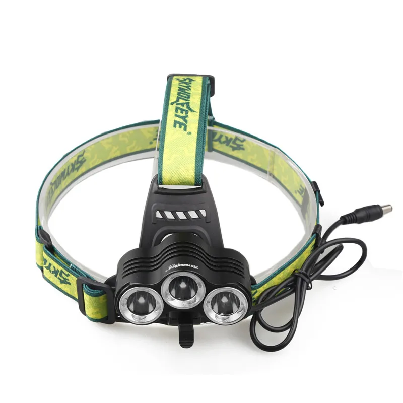 Headlamps Открытый бликовый велосипедный водонепроницаемый налобный светильник s Expedition Fishing налобный фонарь 3* T6 двойное использование головной светильник для велоспорта кемпинга бега - Испускаемый цвет: Headlamps