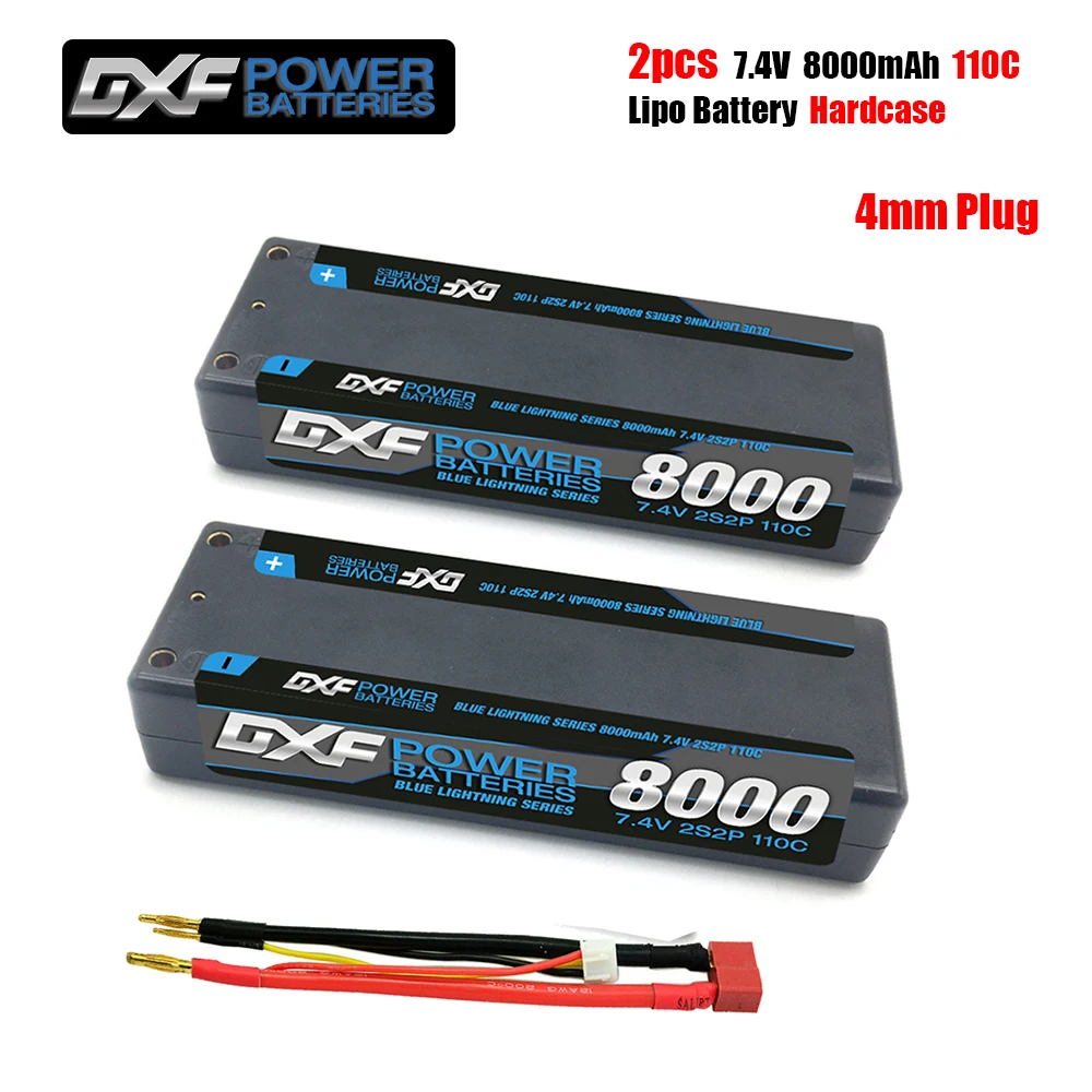 Литий полимерный аккумулятор DXF 8000 мАч 4 мм 7 В 110C/220C 2S литий для радиоуправляемых