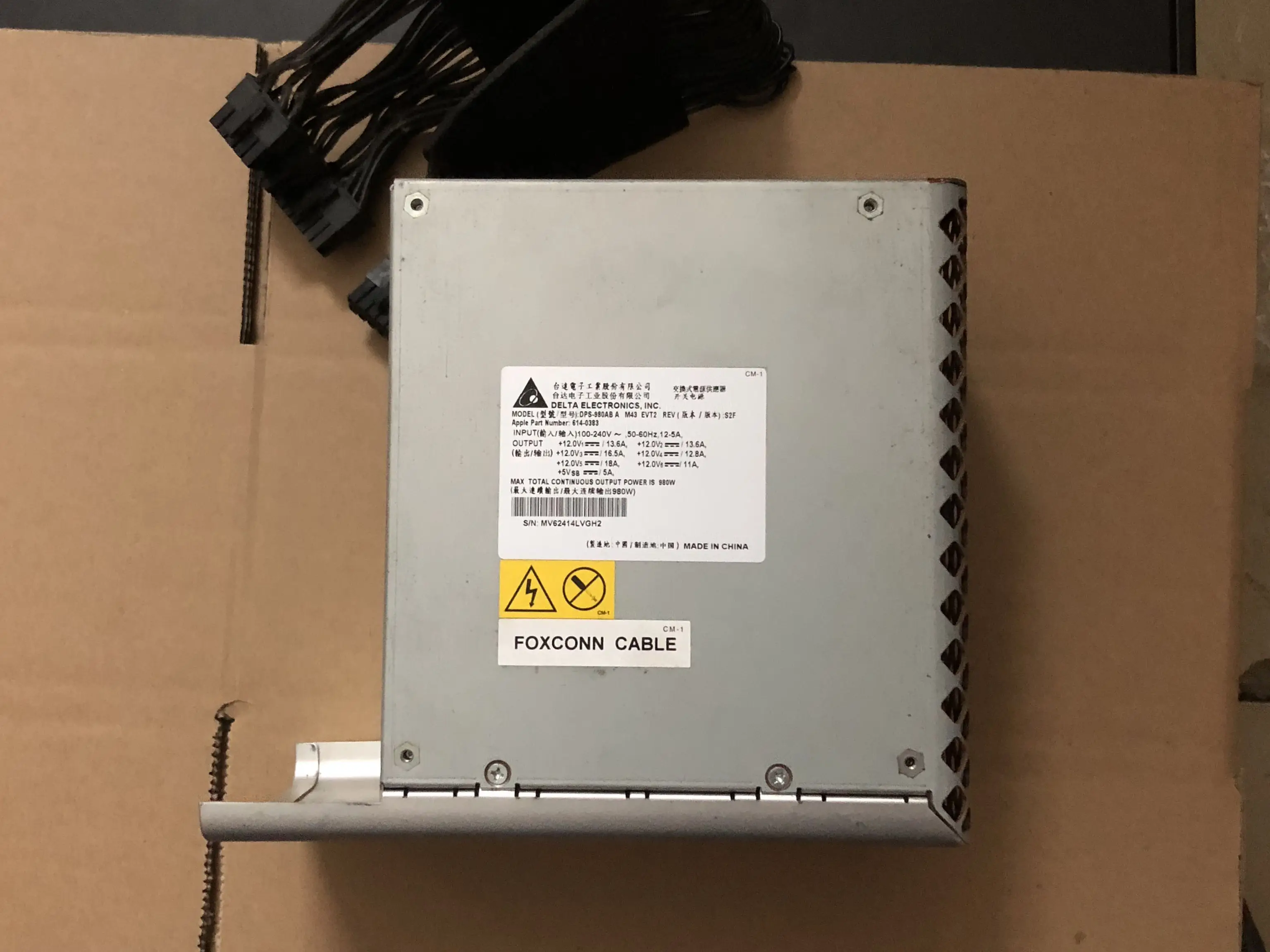 Для Apple MacPro Ma356 DPS-980AB 614-0383 Ma970 A1186 980W источник питания | Компьютеры и офис