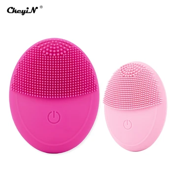 

Electric Vibration Facial Silicone Cleansing Brush Facial Massager Pore Face Deep Cleaning Tool Blackhead Dead Skin Care Cleaner