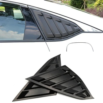 

Matte Black Rear Triple-cornered Window Louver Shutter Cover Trim for Honda Accord 2018 2019