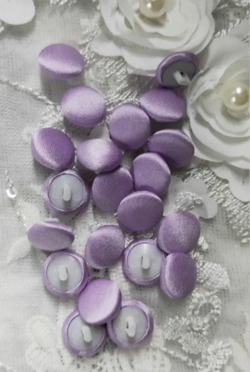 20 шт./лот свадебное платье с пуговицами и застежкой на спине, пальто, кнопка для ветровки, ручные аксессуары для самостоятельной сборки, белая веревка - Цвет: Light purple