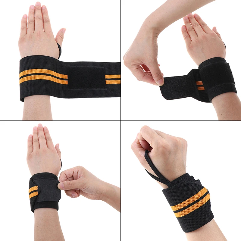 

Sports Gym Power Training Bracers Wrister Weightlifting Wrist Protector Pressure Cuff Wrist-band Wrap Wind Belt Men Women