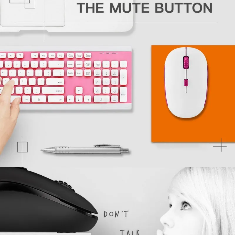 2019Newest Ultra-precise Scroll Wheel 4 Key Gaming Mouse Wireless Mouse Usb Silent Optical Gaming Mouse For Laptop Desktop