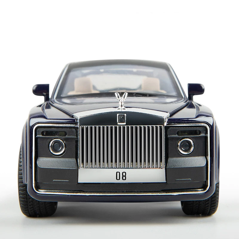 1:24 Высококачественная модель спортивного автомобиля Rolls-Royce sweptail из сплава, металлическая модель под давлением со звуком и светильник