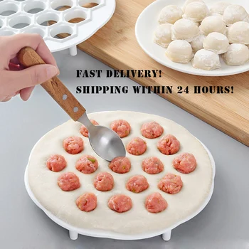 

1 PC Dumplings Mold Tool 19 Holes Dumplings Maker Ravioli Mould Easy DIY Kitchen Accessories Baking Decoration Tools ABS