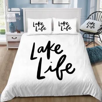 

Lake Life 3D Bedding Set Printed Duvet Cover Set Queen King Twin Size
