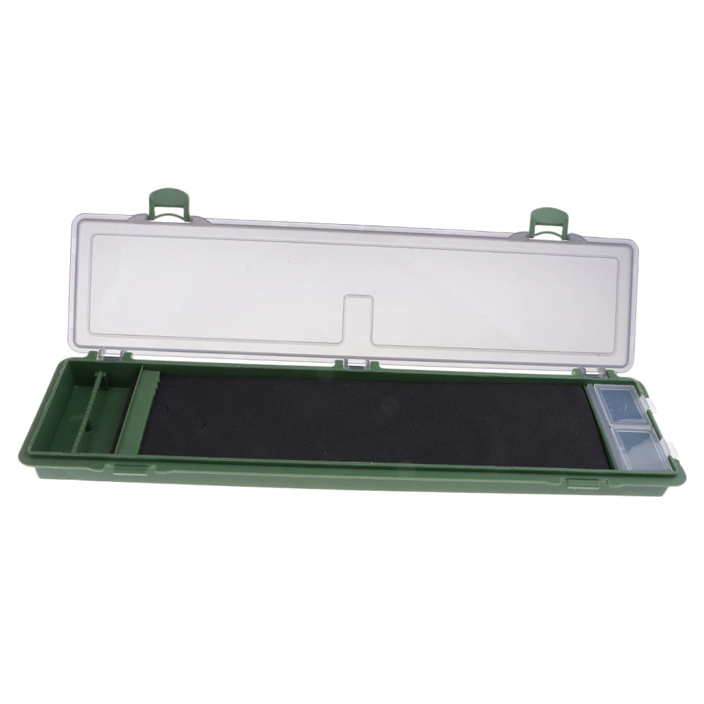 Carp Fishing Rig Box Stiff Hair Rig Board with Pins Wallet for Fishing Line, Hair Rigs