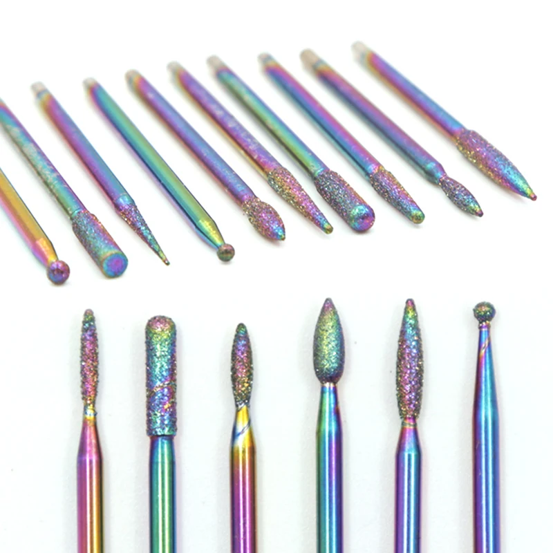 

Diamond Burr Nail Drill Milling Cutter Nail Art Drill Bit Cuticle Clean for Manicure Nail Files Electric Mills Burr Grinder Tool
