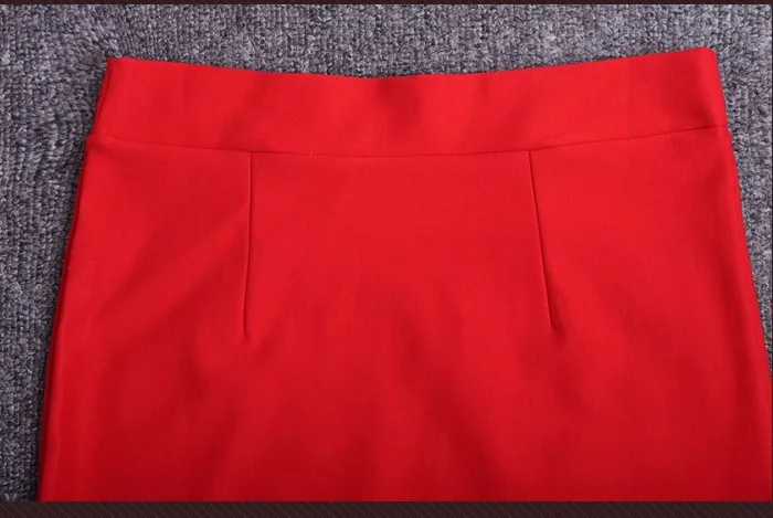 Женская длинная официальная юбка XXL, XXXL, XXXXL, XXXXXL размера плюс, красная, черная юбка-русалка, офисная юбка-карандаш