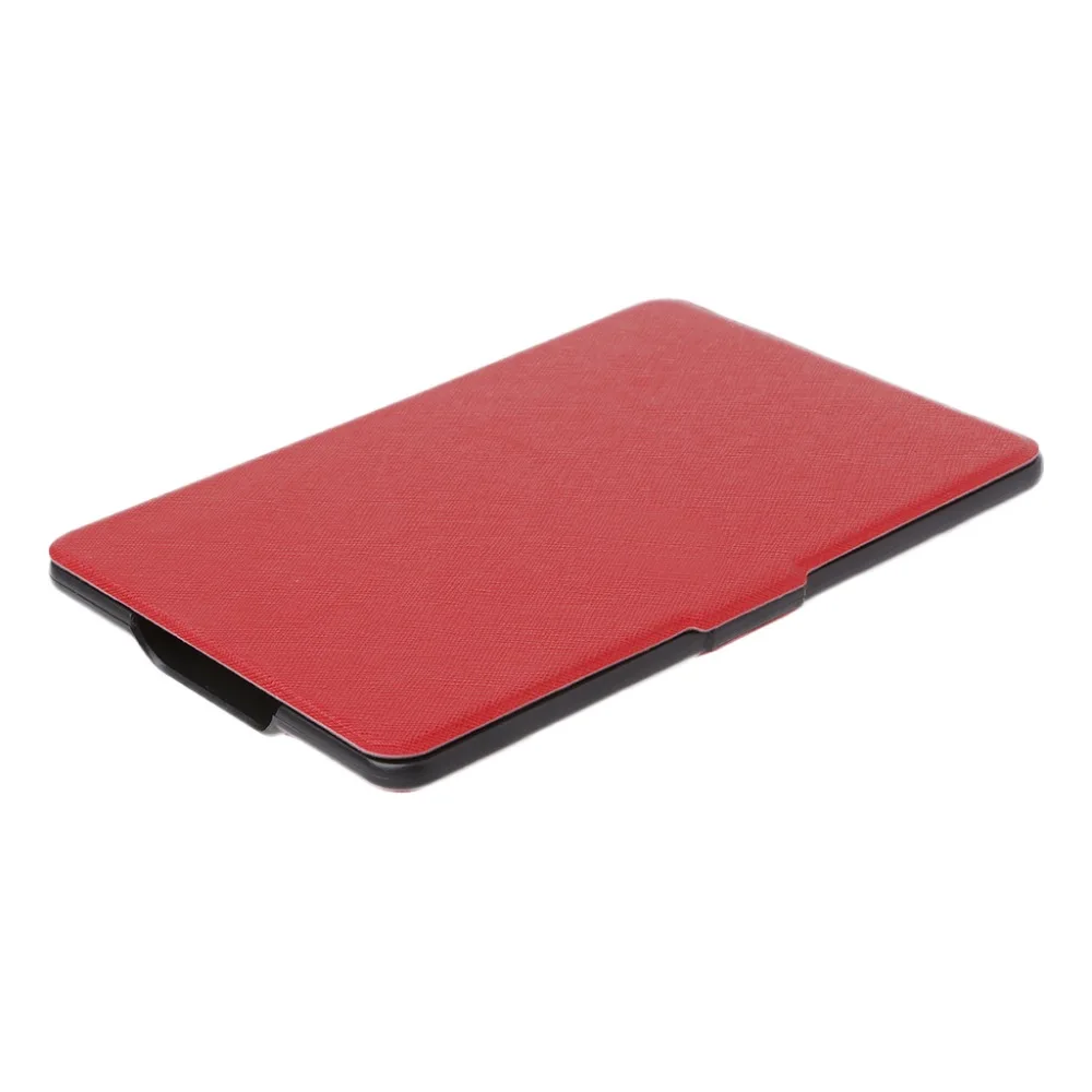 Faux Leather Ultra Slim Protective Shell Ebook Case Cover For Amazon Kindle Paperwhite 1/2/3 Solid Color