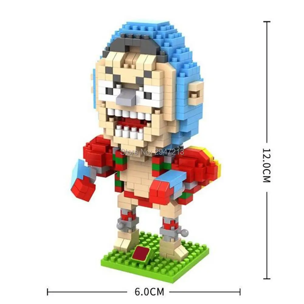 Skup Gorące LegoINGlys twórcy klasyczne jednoczęściowe D Luffy Zoro Usopp Sanji Chopper Franky Brook figurki mini Micro diamentowe klocki zabawki