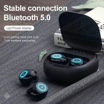 

New Mini Wireless Sports Game Earphone Bluetooth 5.0 Earpiece Stereo With Mic Portable Music Noise Reduction Earphone