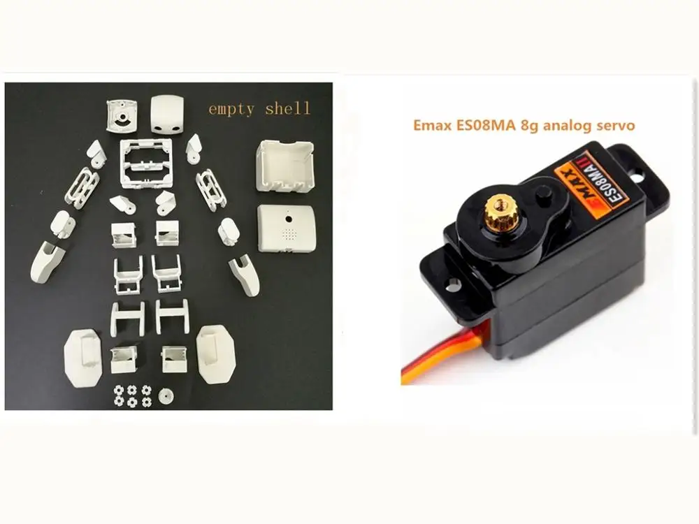 Diy робот ViVi Интеллектуальный робот PLEN2 совместим с Arduino/3D печатью, развивающая игрушка модель, три цвета на выбор - Цвет: shipping list 3